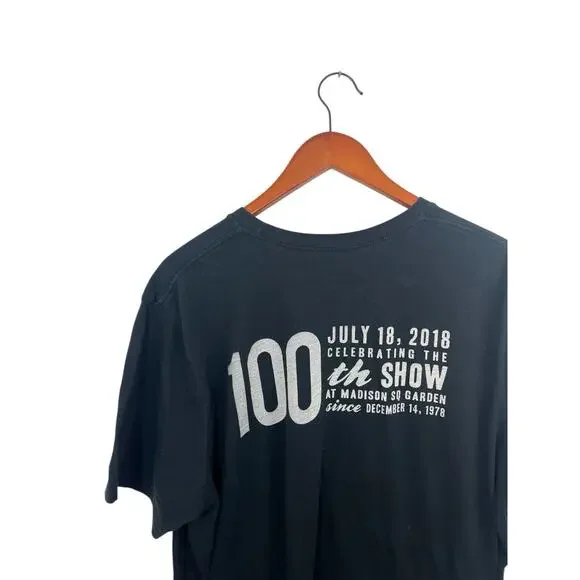 Billy Joel T Shirt 2018 MSG 100th Show XXL Black Concert Madison Square Garden - Picture 4 of 6